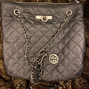 DKNY side bag with silver chain